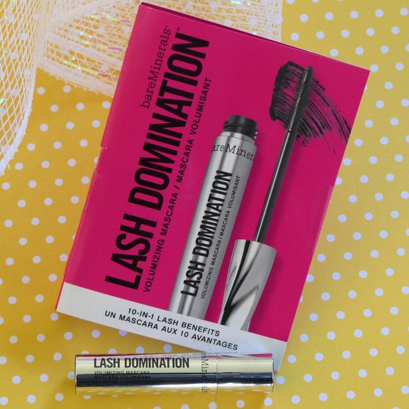 4 Count bareMinerals Mascara Lash Domination Volumizing Intense Black Sample SZ - Picture 2 of 4